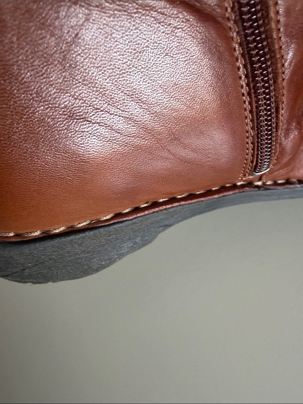 Miz Mooz Petrillo Leather Button Boot in Brandy New Size EU 39 US 8.5 MSRP $220 - Picture 6 of 11